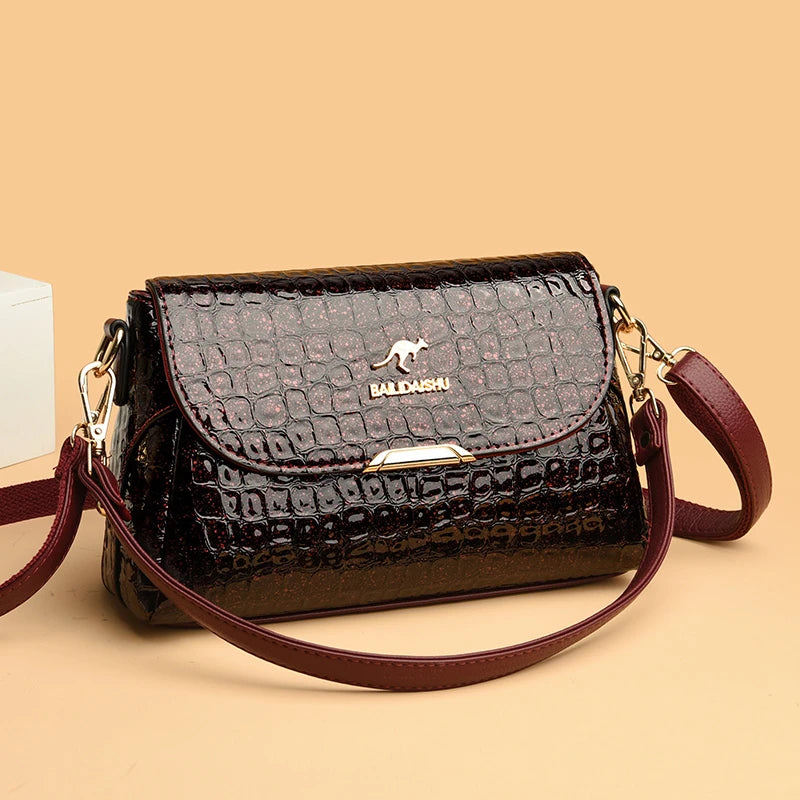 Luxury Patent Leather Women's Bag Fashion Shoulder Crossbody Bags for Women 2023 Designer Handbag Large Capacity Female Tote Sac
