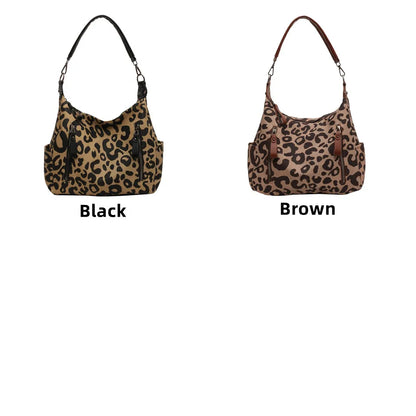 Luxury Patent Leopard Handbags Women Bags Designer Canvas  Purses Ladies Large Shoulder Crossbody Tote Sac