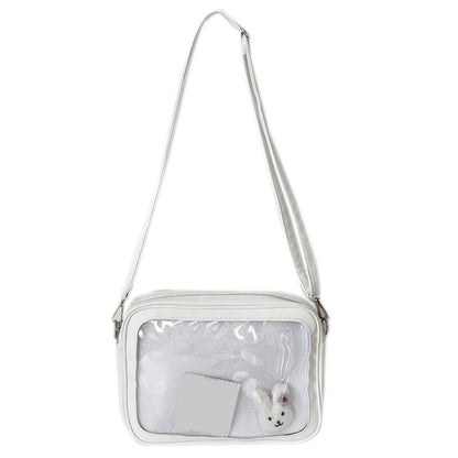 Luxury Pu Ita Bag Crossbody Women Sweet Lolita Bags Cute Transparent Pocket Japanese Style Shoulder Purse