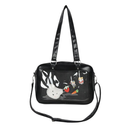 Luxury Pu Ita Bag Crossbody Women Sweet Lolita Bags Cute Transparent Pocket Japanese Style Shoulder Purse