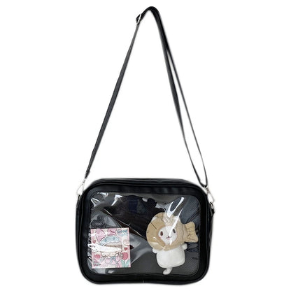 Luxury Pu Ita Bag Crossbody Women Sweet Lolita Bags Cute Transparent Pocket Japanese Style Shoulder Purse