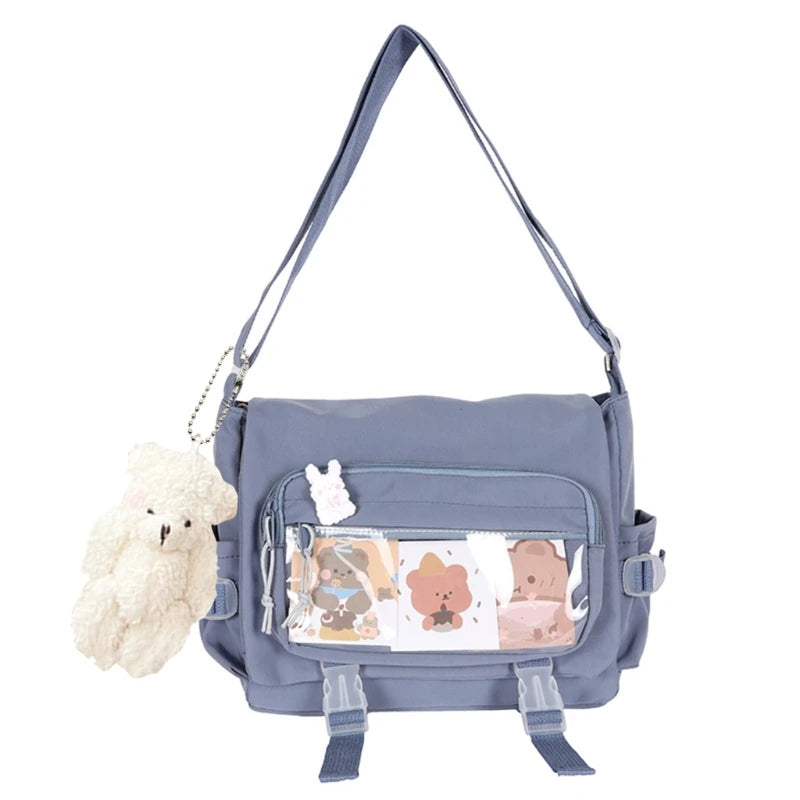 Luxury Pu Ita Bag Crossbody Women Sweet Lolita Bags Cute Transparent Pocket Japanese Style Shoulder Purse