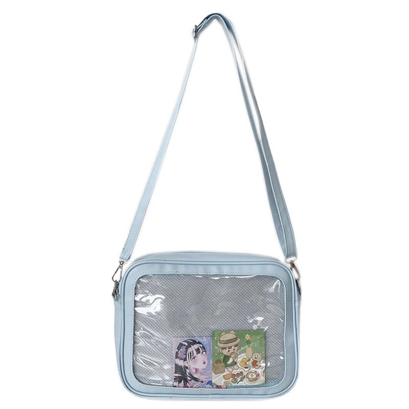 Luxury Pu Ita Bag Crossbody Women Sweet Lolita Bags Cute Transparent Pocket Japanese Style Shoulder Purse