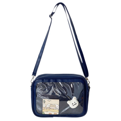 Luxury Pu Ita Bag Crossbody Women Sweet Lolita Bags Cute Transparent Pocket Japanese Style Shoulder Purse