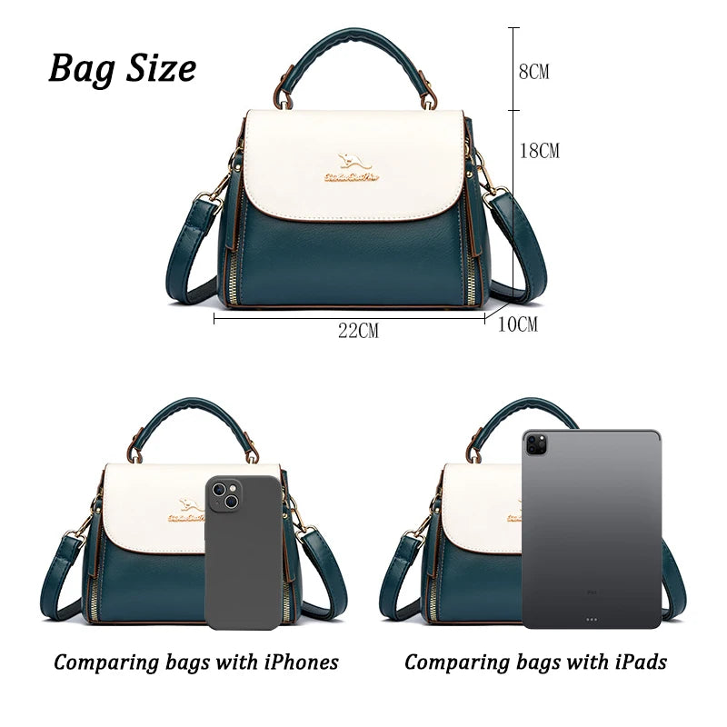 Luxury Shoulder Crossbody Bags for Women 2023 Soft Leather Designer Purses and Handbags Female Casual Totes Sac Ladies Hand Bag