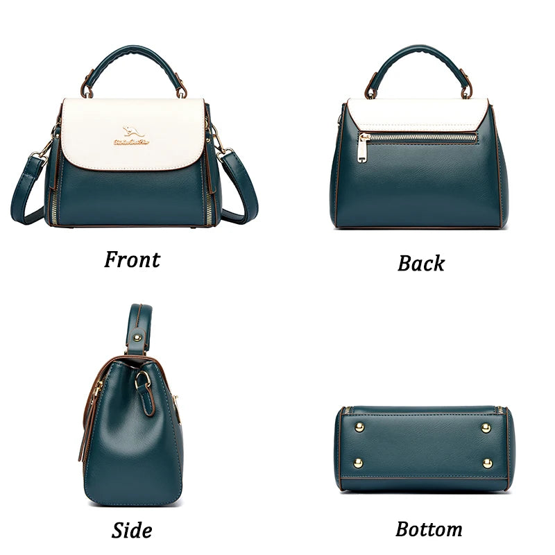 Luxury Shoulder Crossbody Bags for Women 2023 Soft Leather Designer Purses and Handbags Female Casual Totes Sac Ladies Hand Bag