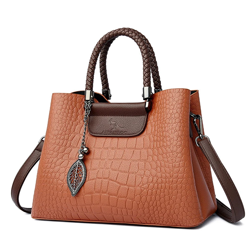 Luxury Shoulder Crossbody Bags for Women 2024 Soft Leather Designer Purses and Handbags Female Casual Totes Sac Ladies Hand Bag
