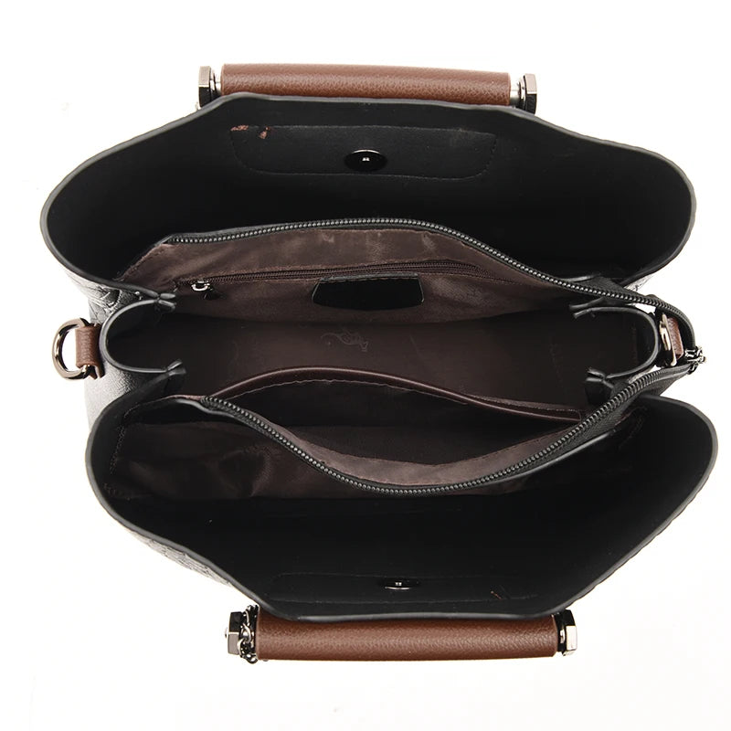 Luxury Shoulder Crossbody Bags for Women 2024 Soft Leather Designer Purses and Handbags Female Casual Totes Sac Ladies Hand Bag
