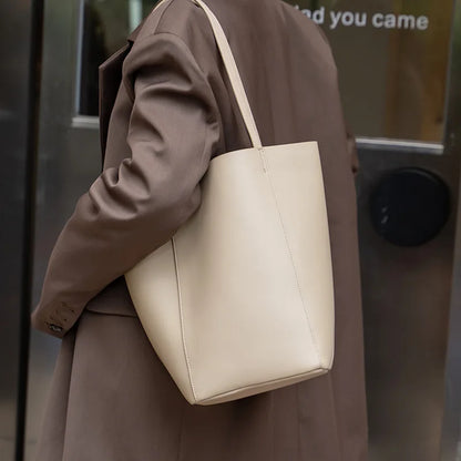 Luxury Soft Genuine Leather Women Shoulder Bags Large Capacity Female Totes Bag Designer Ladies Casual Handbags Fashion Purses
