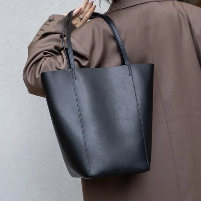Luxury Soft Genuine Leather Women Shoulder Bags Large Capacity Female Totes Bag Designer Ladies Casual Handbags Fashion Purses
