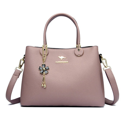 Luxury Soft Leather 3 Layers Large Capacity Women Shoulder Crossbody Bag High Quality Women's Handbags Female Messenger Tote Sac