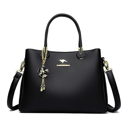 Luxury Soft Leather 3 Layers Large Capacity Women Shoulder Crossbody Bag High Quality Women's Handbags Female Messenger Tote Sac