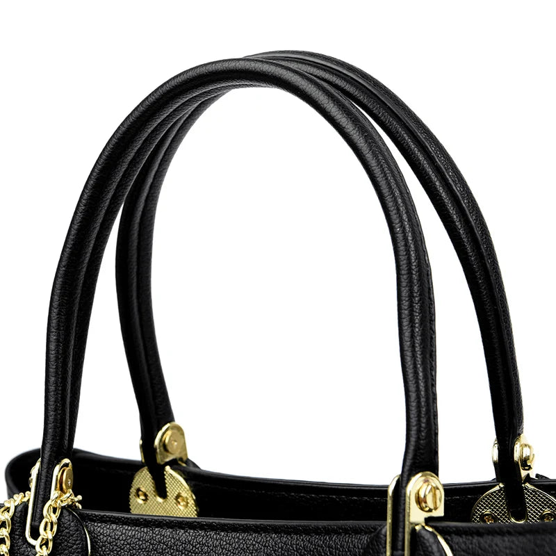 Luxury Soft Leather 3 Layers Large Capacity Women Shoulder Crossbody Bag High Quality Women's Handbags Female Messenger Tote Sac