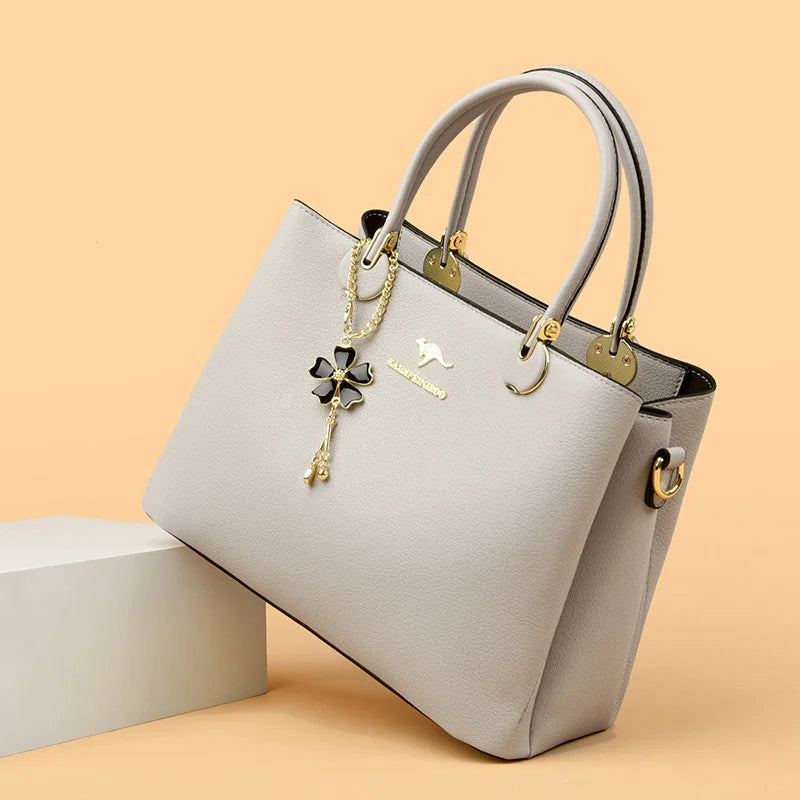 Luxury Soft Leather 3 Layers Large Capacity Women Shoulder Crossbody Bag High Quality Women's Handbags Female Messenger Tote Sac