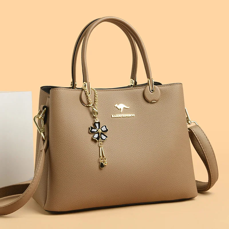 Luxury Soft Leather 3 Layers Large Capacity Women Shoulder Crossbody Bag High Quality Women's Handbags Female Messenger Tote Sac
