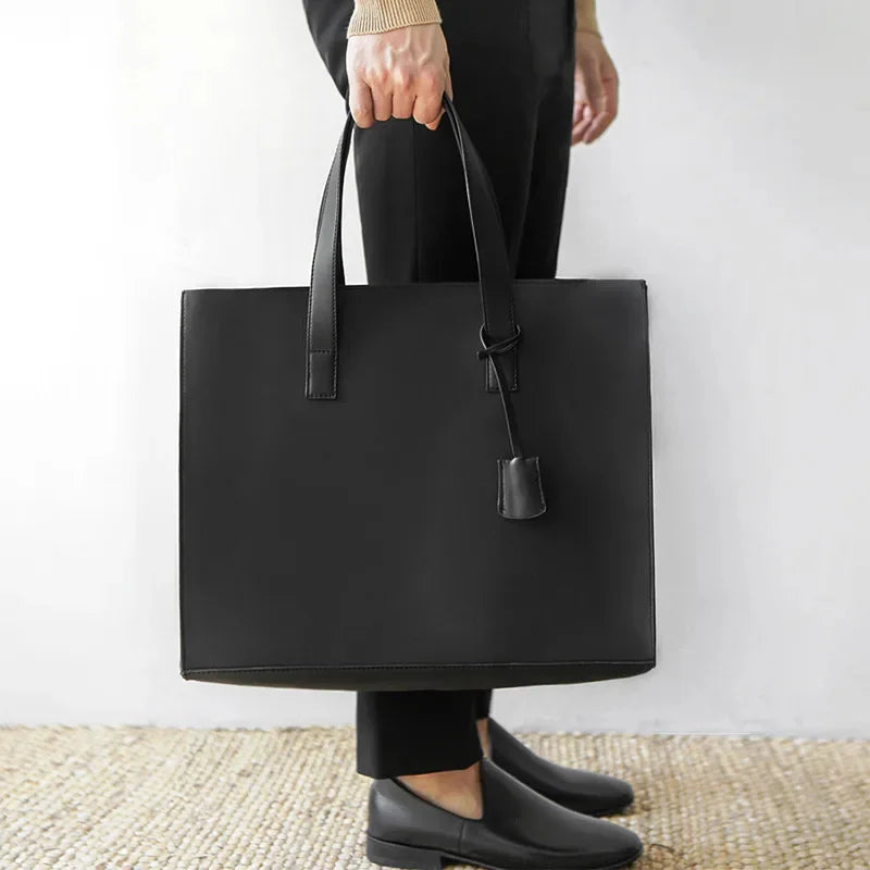 Luxury Soft Leather Handbag For Men Vintage Large Capacity Tote Weekend Male Shoulder Messenger Casual Crossbody Bag