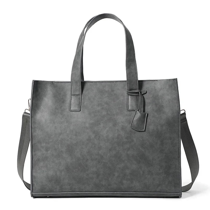 Luxury Soft Leather Handbag For Men Vintage Large Capacity Tote Weekend Male Shoulder Messenger Casual Crossbody Bag