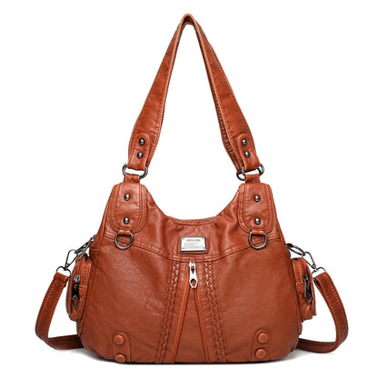 Luxury Soft Leather Handbags Women's Bags New Fashion High Quality Woman Messenger Bag Designer Famous Brand Women Shoulder Tote