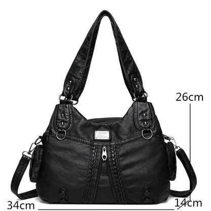 Luxury Soft Leather Handbags Women's Bags New Fashion High Quality Woman Messenger Bag Designer Famous Brand Women Shoulder Tote