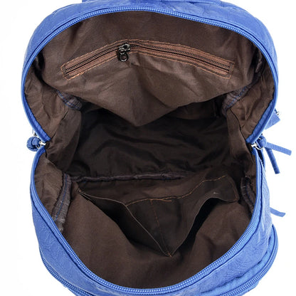 Luxury Soft Leather Large Capacity Women's Backpacks Rivet Design Backpack 2023 High Quality Leather Backpack Women Shoulder Bag