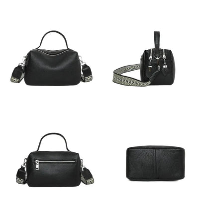 Luxury Soft Solid Genuine Leather Tote Sac Women's Handbag 2023 Brand Women Shoulder Crossbody Bag Fashion Female Messenger Bags