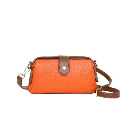 Luxury Solid Color Cow Leather Handbag Female Messenger Tote Sac 2023 High Quality Genuine Leather Women Crossbody Shoulder Bags
