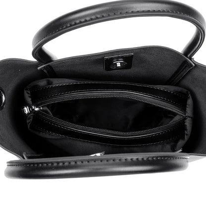 Luxury Solid Genuine Leather Casual Shopper Shoulder Crossbody Bag Commuter Large Bucket Handbag High Quality Cowhide Women Tote