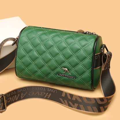 Luxury Solid Genuine Leather Shoulder Crossbody Bags For Women High Quality Cow Leather Female Messenger Tote Sac Ladies Handbag