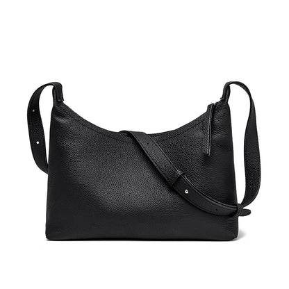Luxury Solid Genuine Leather Women's Shoulder Crossbody Bag Fashion Cow Leather Women Handbag Designer Female Messenger Tote Sac