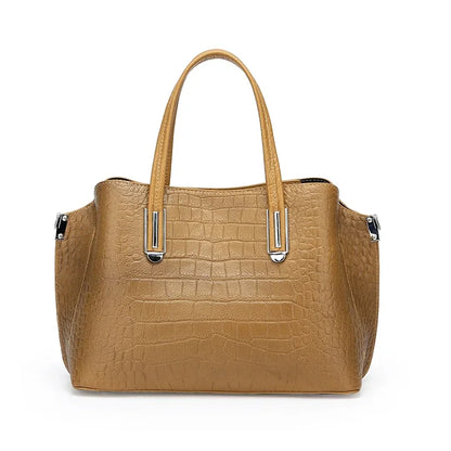 Luxury Stone Pattern Cowhide Women Tote Bag Brand Genuine Leather 3 Layers Women's Shoulder Crossbody Bags Female Messenger Sac