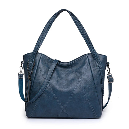 Luxury Tassels Leather Women's Tote Bag High Quality Shoulder Crossbody Bag For Female 2023 Fashion Ladies Messenger Handbag Sac