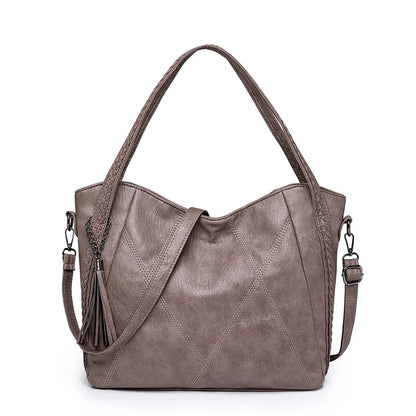 Luxury Tassels Leather Women's Tote Bag High Quality Shoulder Crossbody Bag For Female 2023 Fashion Ladies Messenger Handbag Sac