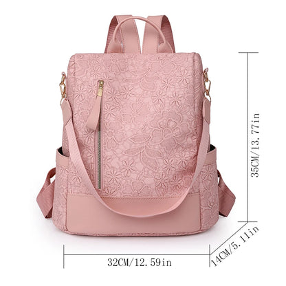 Luxury Waterproof Nylon Women Backpack Fashion Printing Casual Bag Designer Female Large Capacity Travel Handbag Shopping Knaps