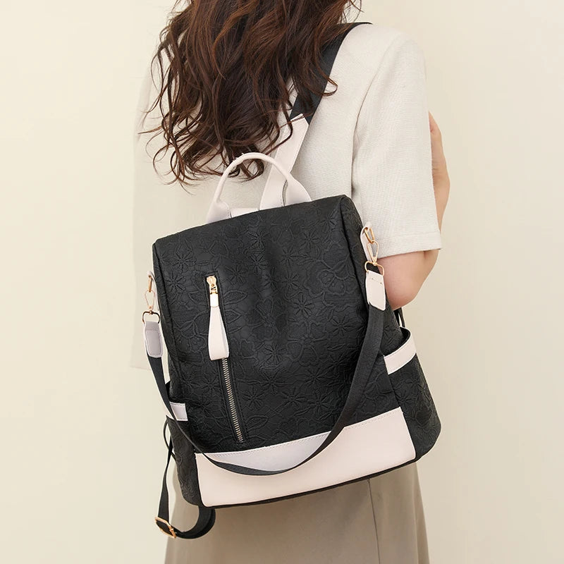 Luxury Waterproof Nylon Women Backpack Fashion Printing Casual Bag Designer Female Large Capacity Travel Handbag Shopping Knaps