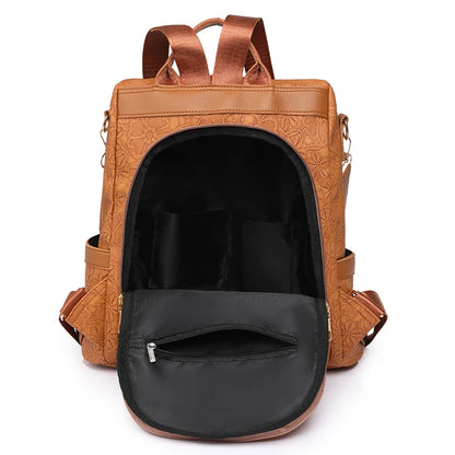 Luxury Waterproof Nylon Women Backpack Fashion Printing Casual Bag Designer Female Large Capacity Travel Handbag Shopping Knaps