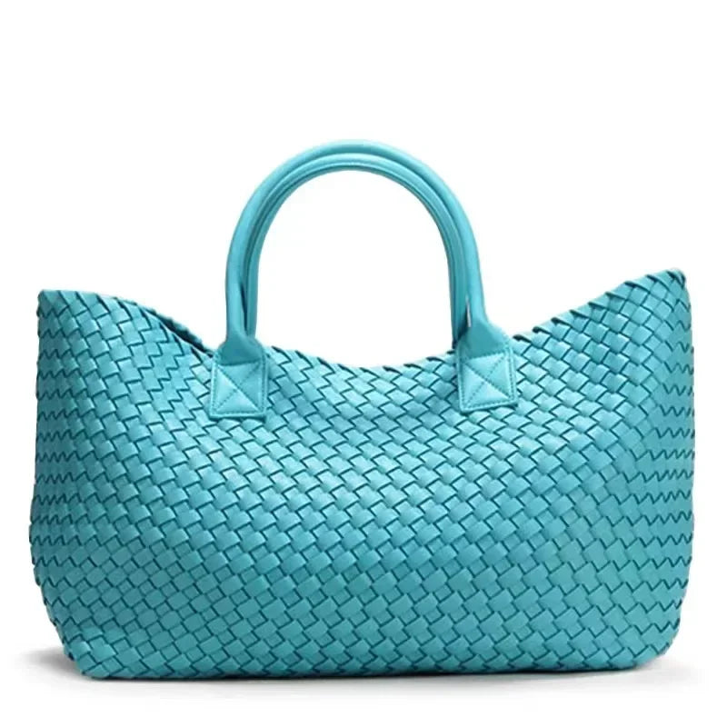 Luxury Weaving 2024 Women's Handbag Designer Shoulder Bag Women's Fashion PU Shopper Wallet