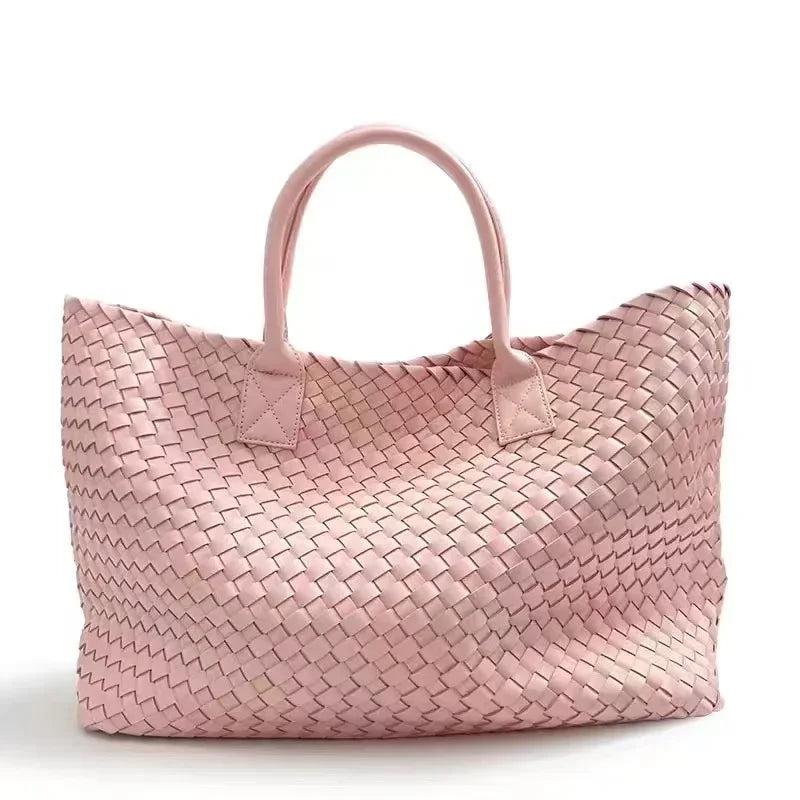 Luxury Weaving 2024 Women's Handbag Designer Shoulder Bag Women's Fashion PU Shopper Wallet