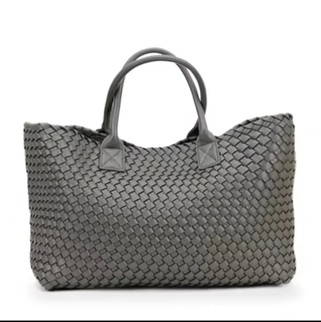 Luxury Weaving 2024 Women's Handbag Designer Shoulder Bag Women's Fashion PU Shopper Wallet