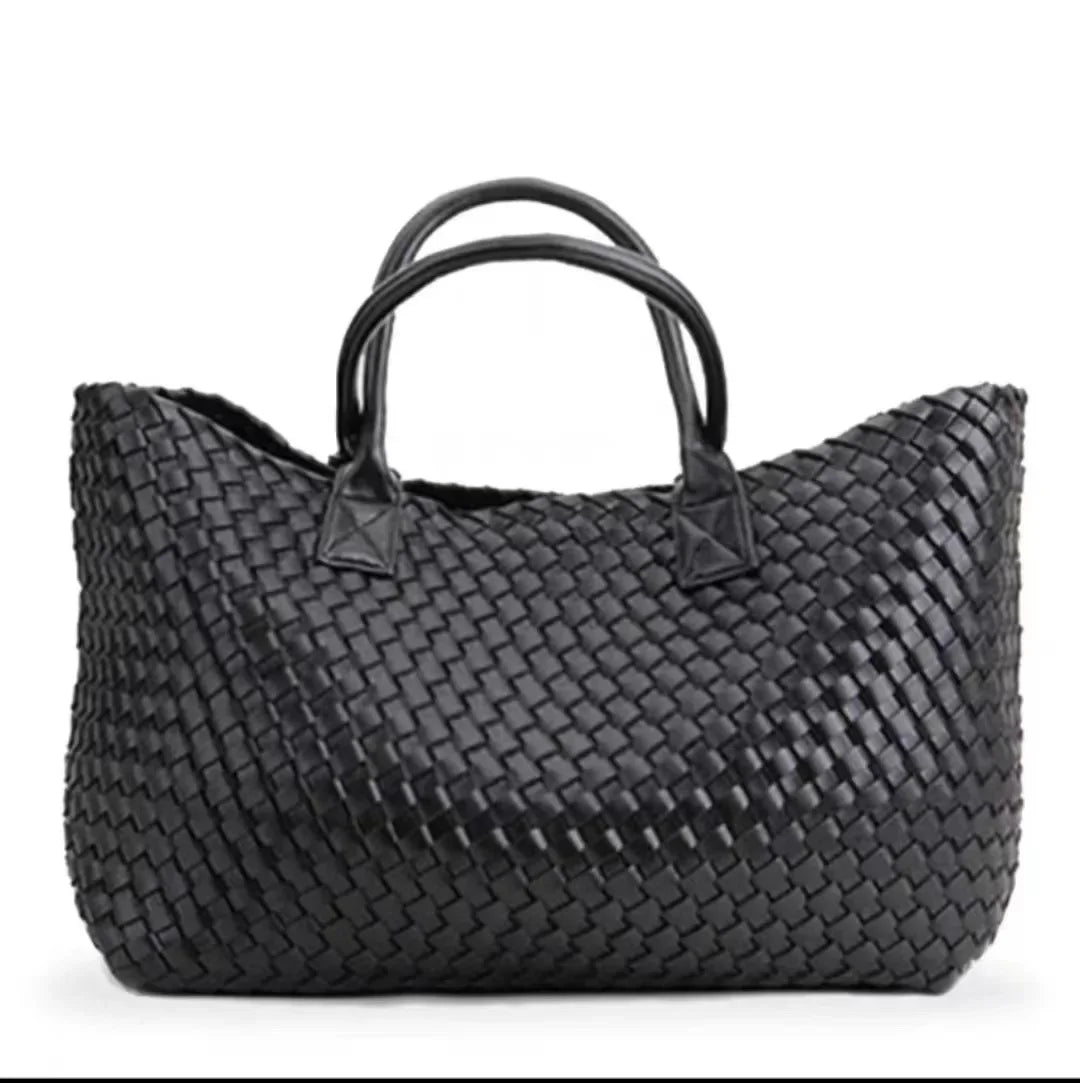 Luxury Weaving 2024 Women's Handbag Designer Shoulder Bag Women's Fashion PU Shopper Wallet