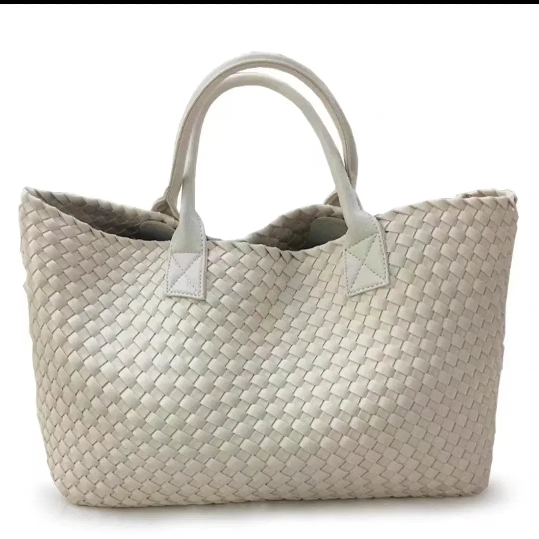 Luxury Weaving 2024 Women's Handbag Designer Shoulder Bag Women's Fashion PU Shopper Wallet