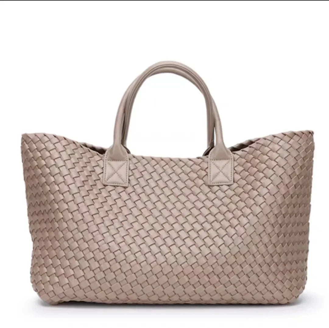 Luxury Weaving 2024 Women's Handbag Designer Shoulder Bag Women's Fashion PU Shopper Wallet