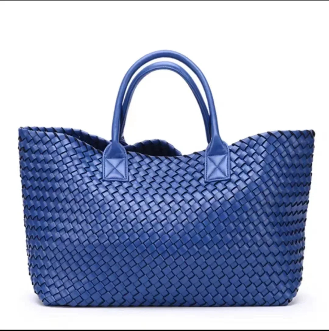 Luxury Weaving 2024 Women's Handbag Designer Shoulder Bag Women's Fashion PU Shopper Wallet