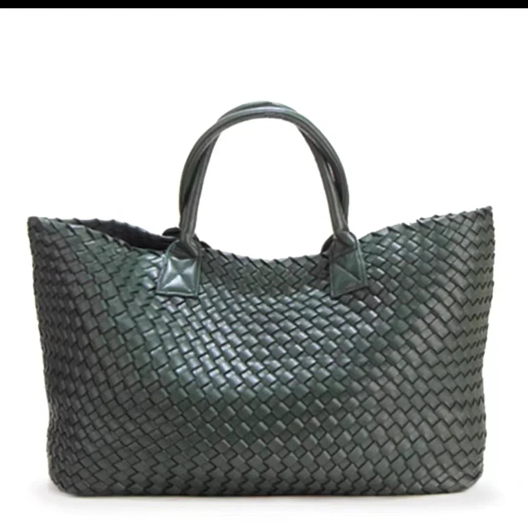 Luxury Weaving 2024 Women's Handbag Designer Shoulder Bag Women's Fashion PU Shopper Wallet