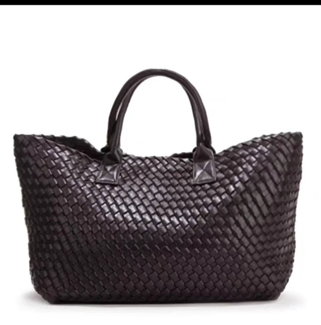 Luxury Weaving 2024 Women's Handbag Designer Shoulder Bag Women's Fashion PU Shopper Wallet