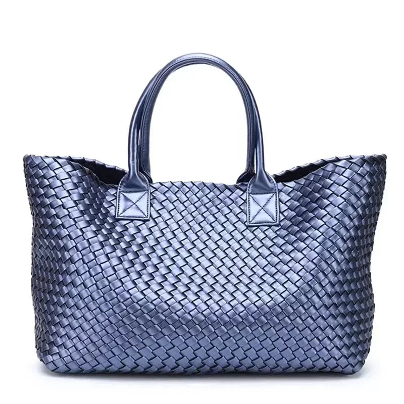 Luxury Weaving 2024 Women's Handbag Designer Shoulder Bag Women's Fashion PU Shopper Wallet