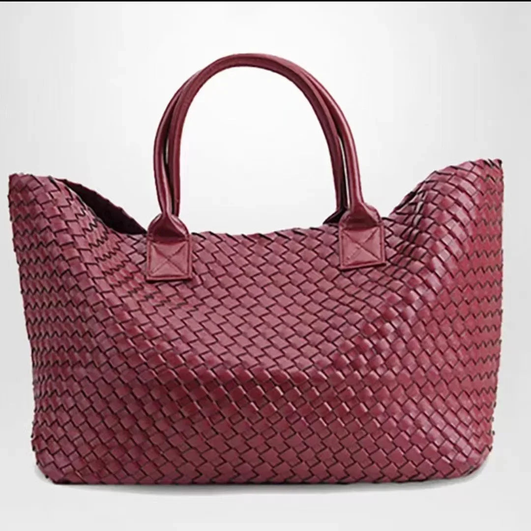 Luxury Weaving 2024 Women's Handbag Designer Shoulder Bag Women's Fashion PU Shopper Wallet