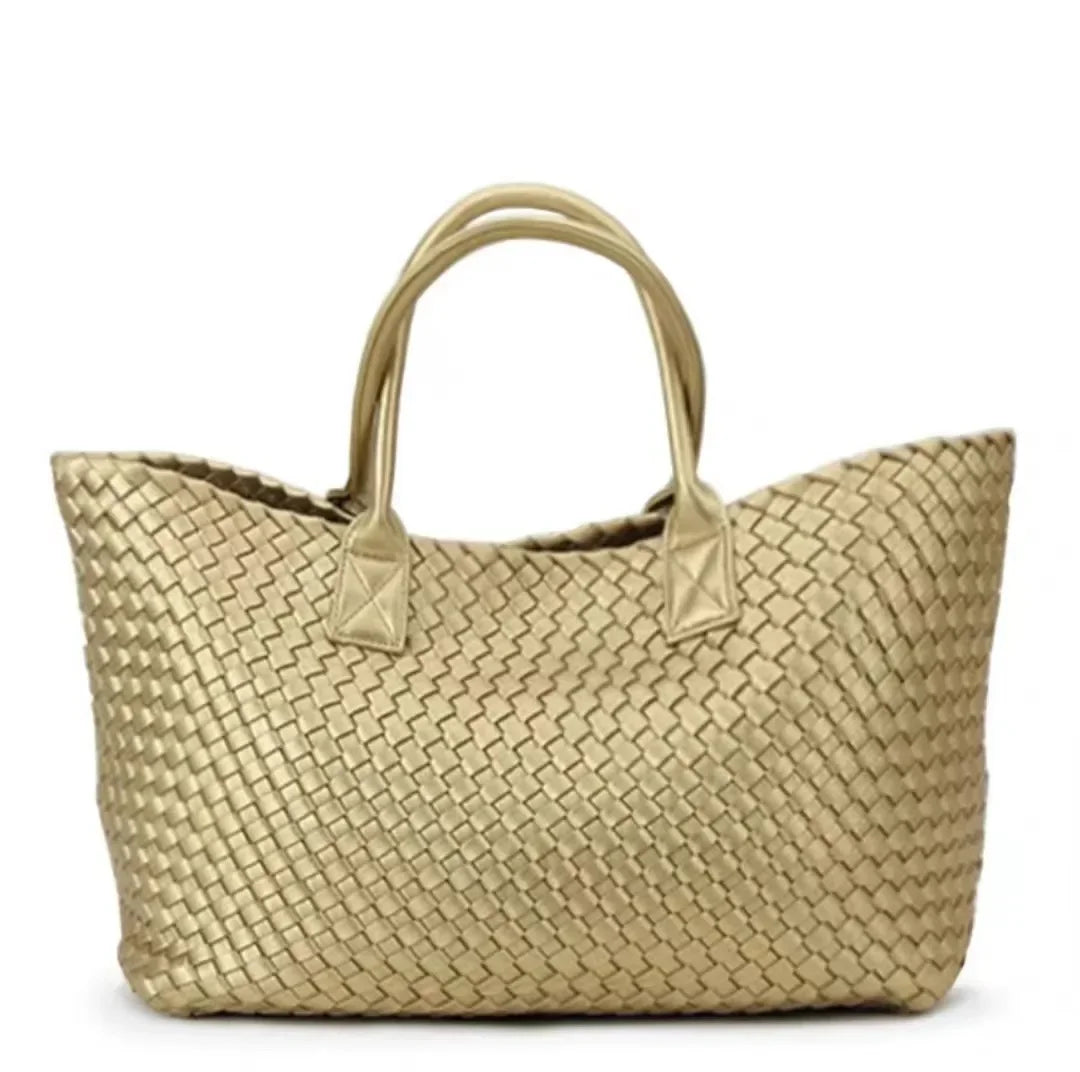 Luxury Weaving 2024 Women's Handbag Designer Shoulder Bag Women's Fashion PU Shopper Wallet