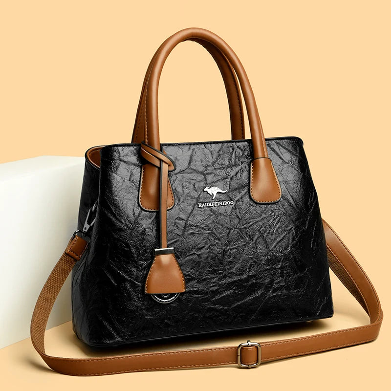 Luxury Women Layers Soft PU Leather Shoulder Crossbody Bags High Quality Female Messenger Tote Sac 2023 Designer Ladies Handbags