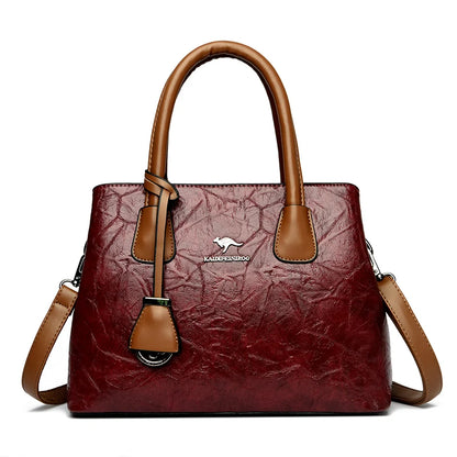 Luxury Women Layers Soft PU Leather Shoulder Crossbody Bags High Quality Female Messenger Tote Sac 2023 Designer Ladies Handbags