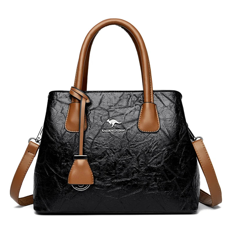 Luxury Women Layers Soft PU Leather Shoulder Crossbody Bags High Quality Female Messenger Tote Sac 2023 Designer Ladies Handbags